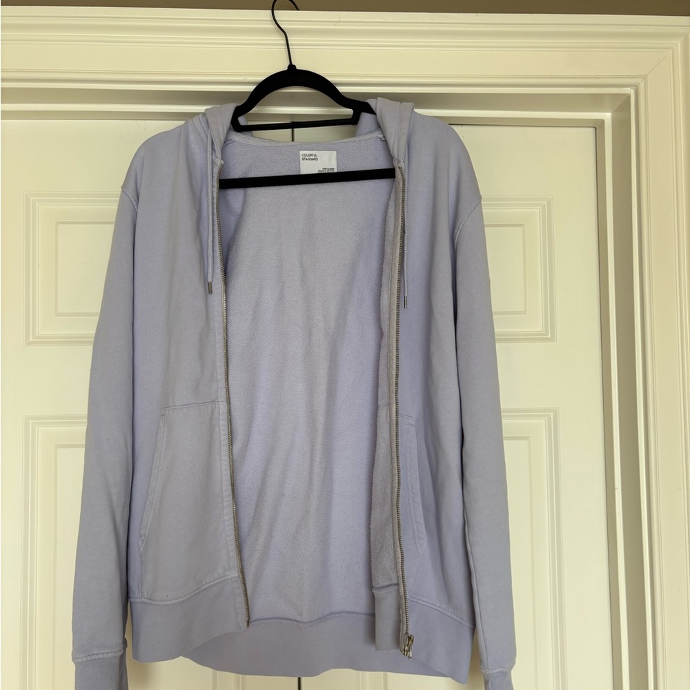 Light Purple Zip-Up Hoodie